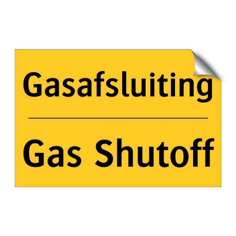 Gasafsluiting - Gas Shutoff