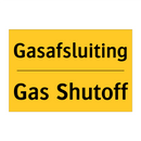 Gasafsluiting - Gas Shutoff