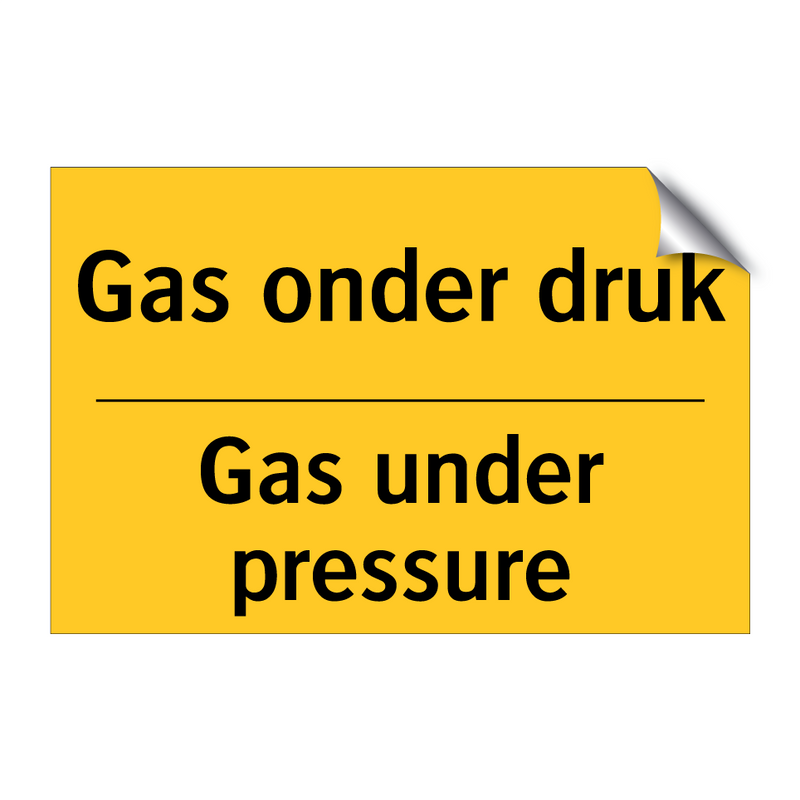 Gas onder druk - Gas under pressure