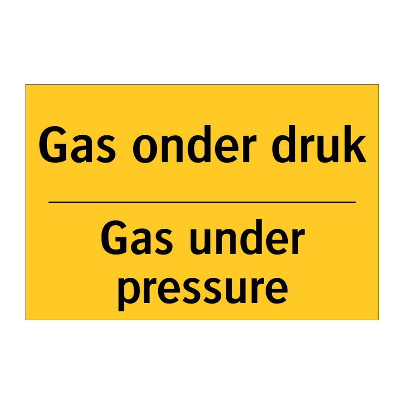 Gas onder druk - Gas under pressure