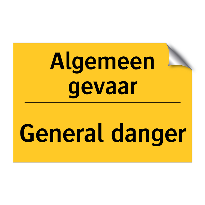 Algemeen gevaar - General danger