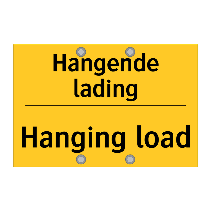 Hangende lading - Hanging load
