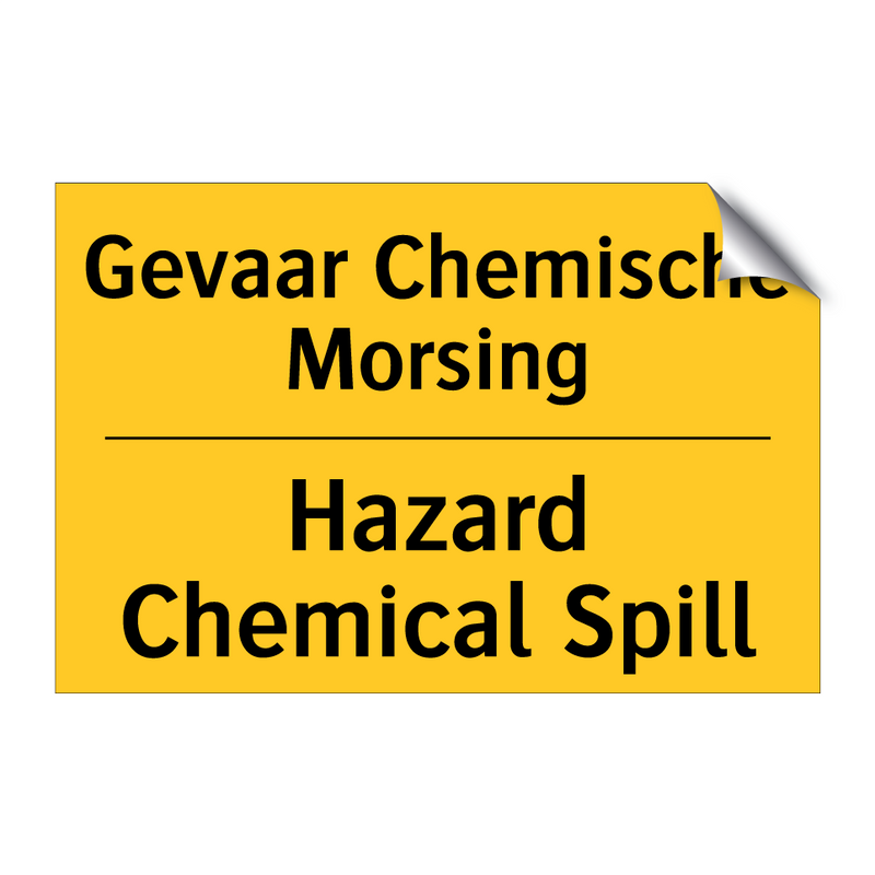Gevaar Chemische Morsing - Hazard Chemical Spill