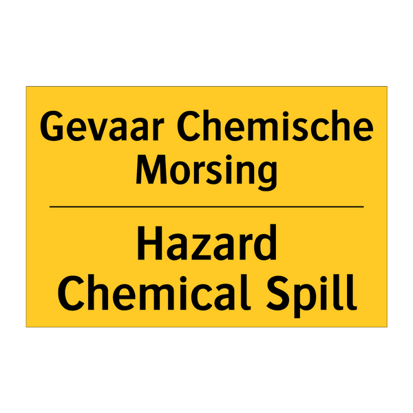 Gevaar Chemische Morsing - Hazard Chemical Spill