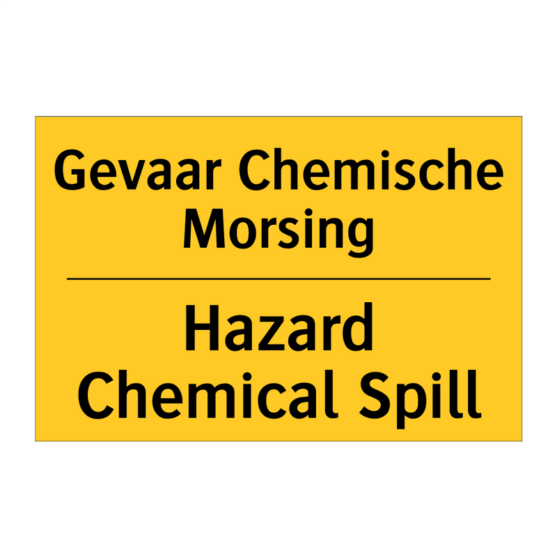 Gevaar Chemische Morsing - Hazard Chemical Spill