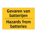Gevaren van batterijen - Hazards from batteries