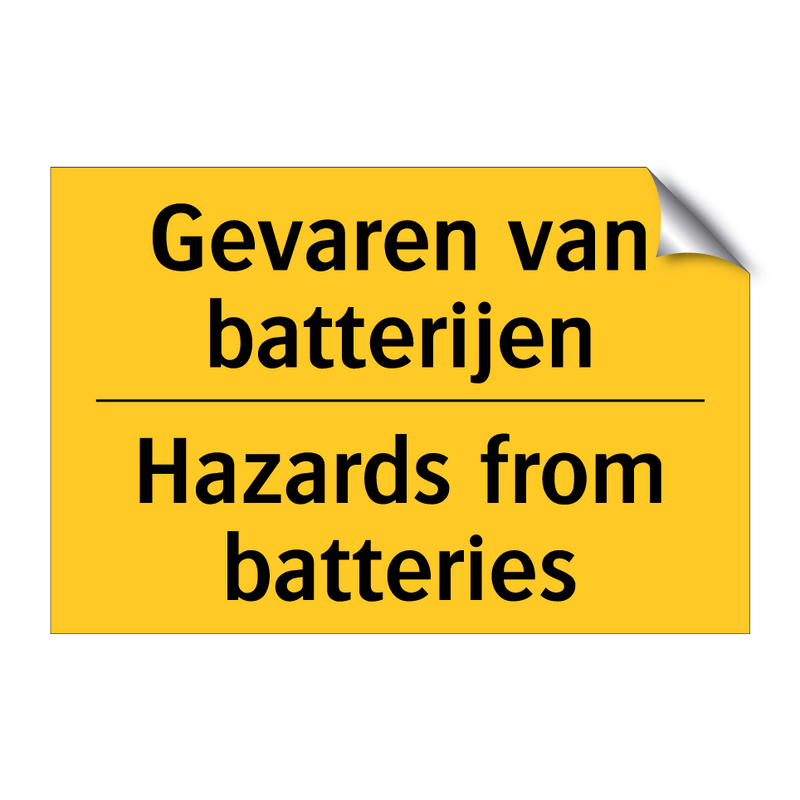 Gevaren van batterijen - Hazards from batteries