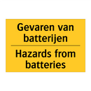 Gevaren van batterijen - Hazards from batteries
