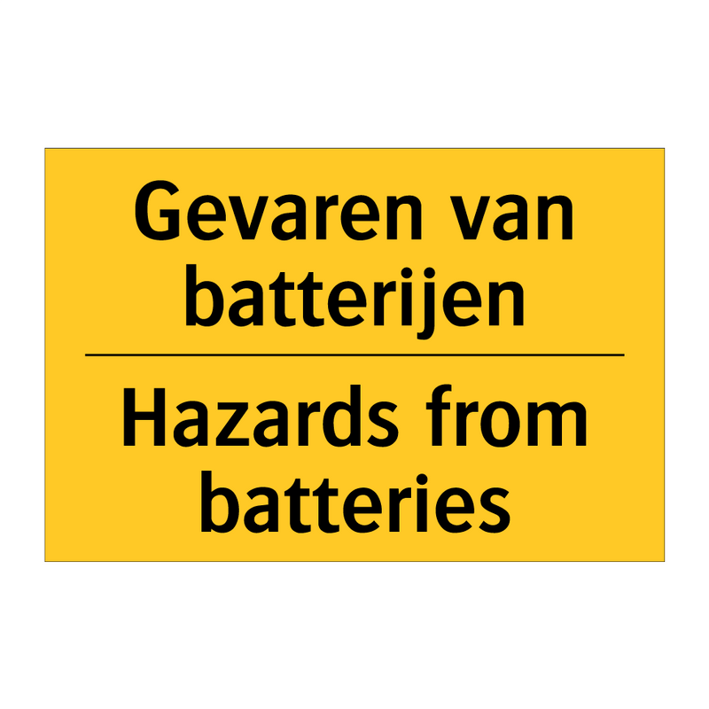 Gevaren van batterijen - Hazards from batteries