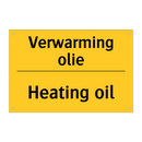 Verwarming olie - Heating oil