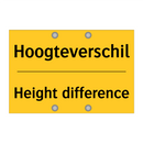 Hoogteverschil - Height difference