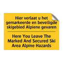 Hier verlaat u het gemarkeerde /.../ - Here You Leave The Marked And /.../