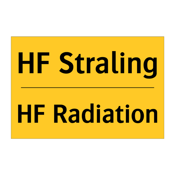HF Straling - HF Radiation