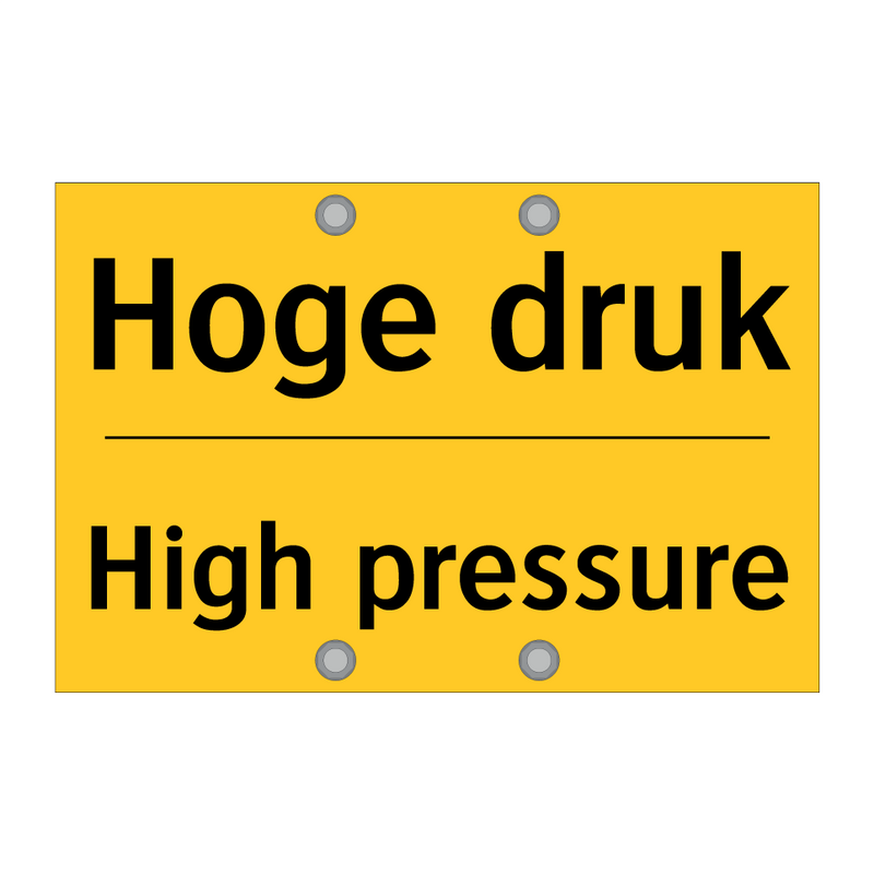 Hoge druk - High pressure