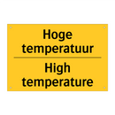 Hoge temperatuur - High temperature