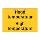 Hoge temperatuur - High temperature