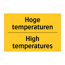 Hoge temperaturen - High temperatures