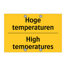 Hoge temperaturen - High temperatures