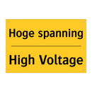 Hoge spanning - High Voltage