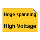 Hoge spanning - High Voltage