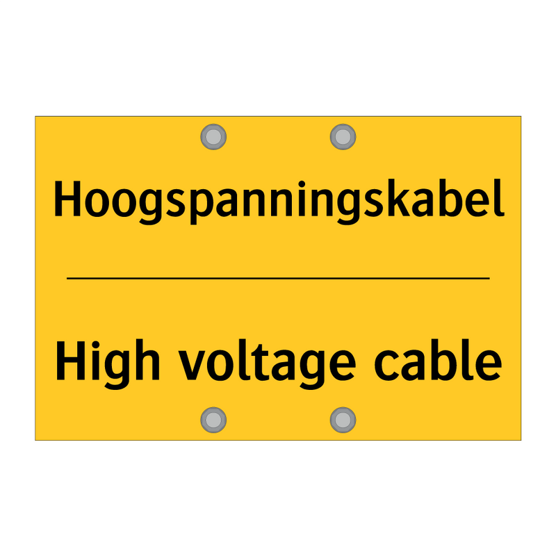 Hoogspanningskabel - High voltage cable