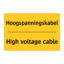 Hoogspanningskabel - High voltage cable