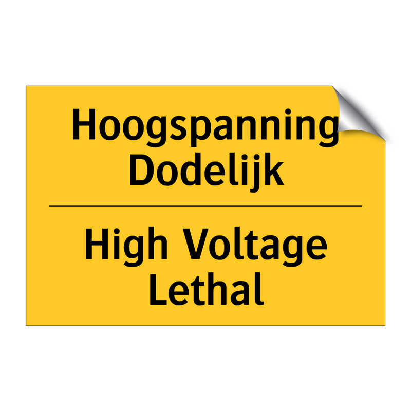 Hoogspanning Dodelijk - High Voltage Lethal