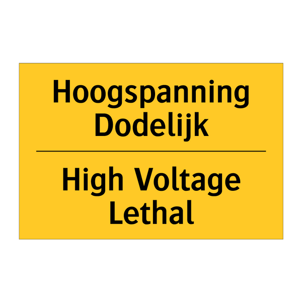 Hoogspanning Dodelijk - High Voltage Lethal