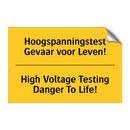 Hoogspanningstest Gevaar voor Leven! - High Voltage Testing Danger To Life!