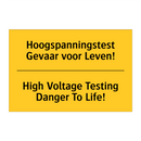 Hoogspanningstest Gevaar voor Leven! - High Voltage Testing Danger To Life!