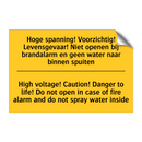 Hoge spanning! Voorzichtig! Levensgevaar! /.../ - High voltage! Caution! Danger /.../