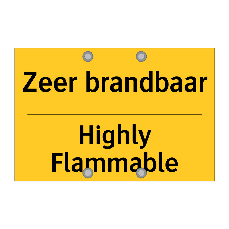 Zeer brandbaar - Highly Flammable