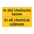In alle chemische kasten - In all chemical cabinets
