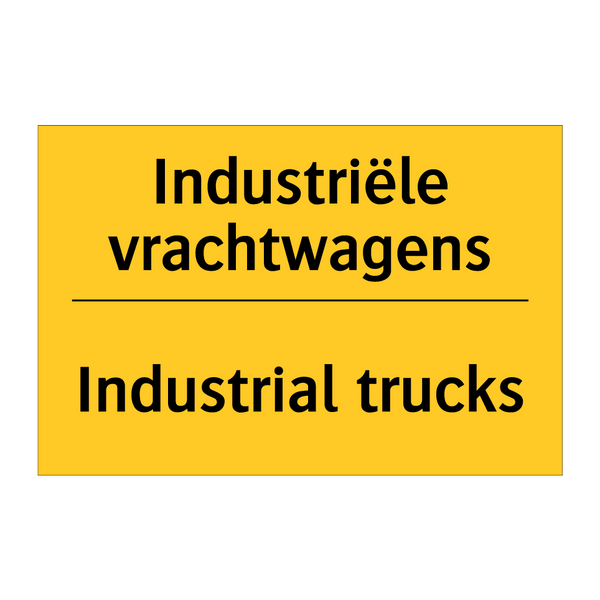 Industriële vrachtwagens - Industrial trucks