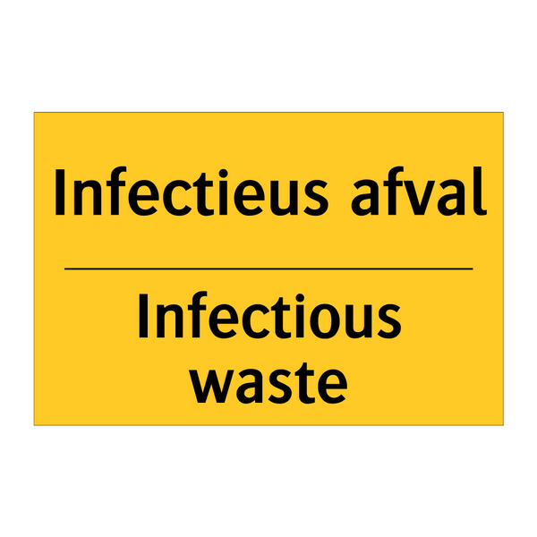 Infectieus afval - Infectious waste