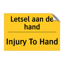 Letsel aan de hand - Injury To Hand