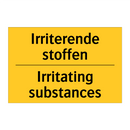 Irriterende stoffen - Irritating substances