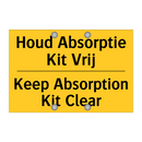 Houd Absorptie Kit Vrij - Keep Absorption Kit Clear