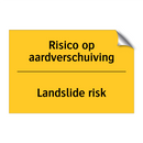 Risico op aardverschuiving - Landslide risk