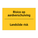 Risico op aardverschuiving - Landslide risk