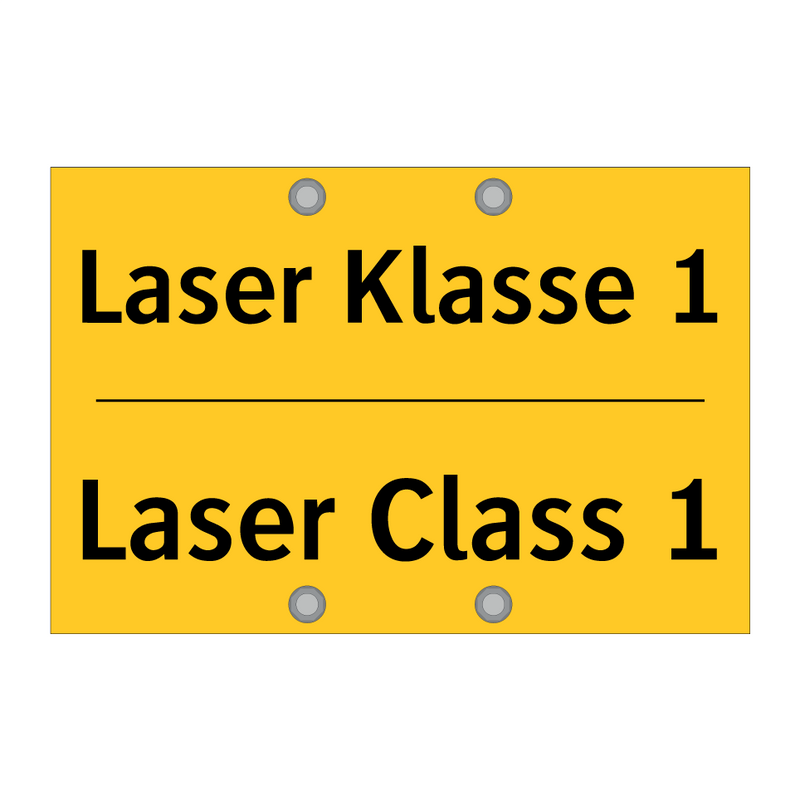 Laser Klasse 1 - Laser Class 1