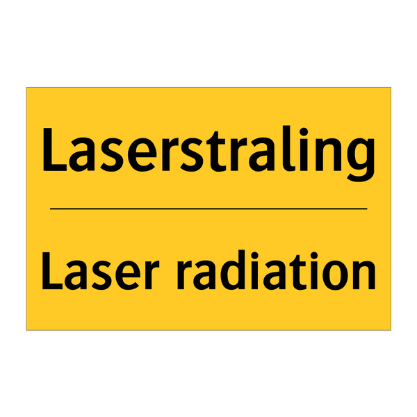 Laserstraling - Laser radiation
