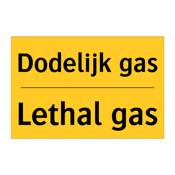 Dodelijk gas - Lethal gas