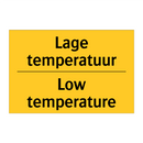 Lage temperatuur - Low temperature