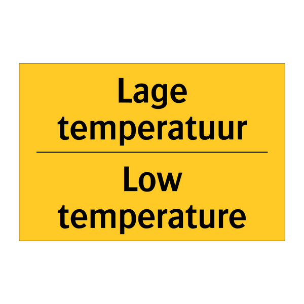 Lage temperatuur - Low temperature
