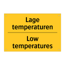 Lage temperaturen - Low temperatures
