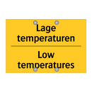 Lage temperaturen - Low temperatures