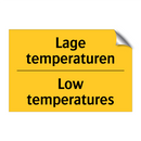 Lage temperaturen - Low temperatures