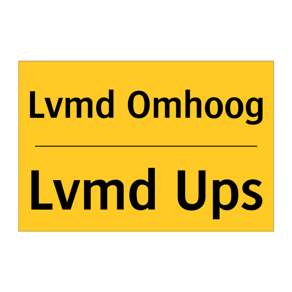 Lvmd Omhoog - Lvmd Ups