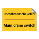 Hoofdkraanschakelaar - Main crane switch